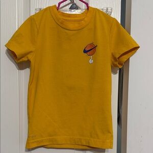 Nike Yellow Kids' Tee with Planet Graphic